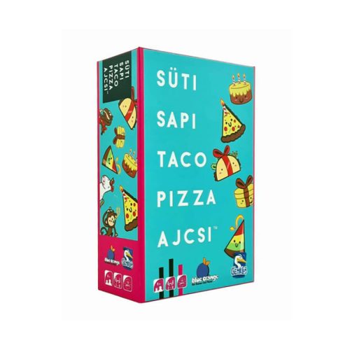 Süti, sapi, taco, pizza, ajcsi társasjáték