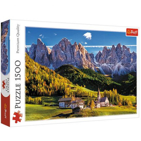 Dolomitok, Val de Funes völgy 1500 db- os puzzle - Trefl