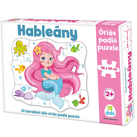 Óriás padló puzzle 12db- os - hableány