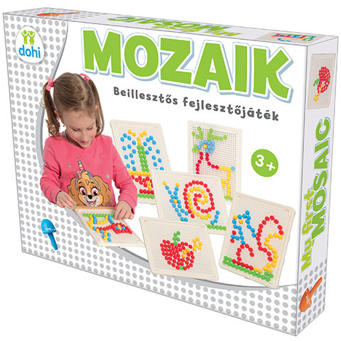 Mozaik beillesztős fejlesztőjáték 