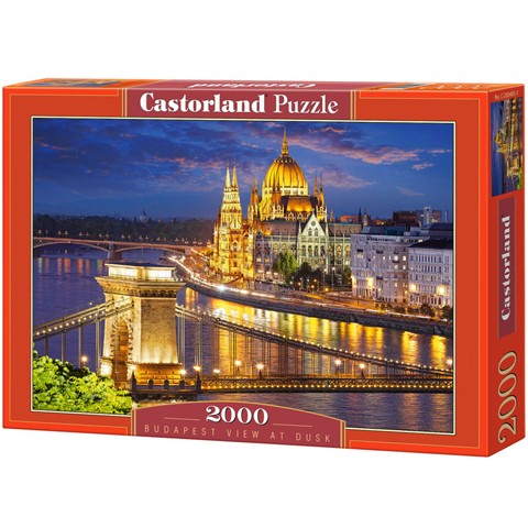 Budapest- Éjszakai fénypompa 2000db- os puzzle - Castorland